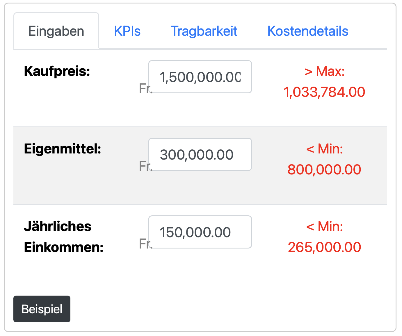 Eingaben