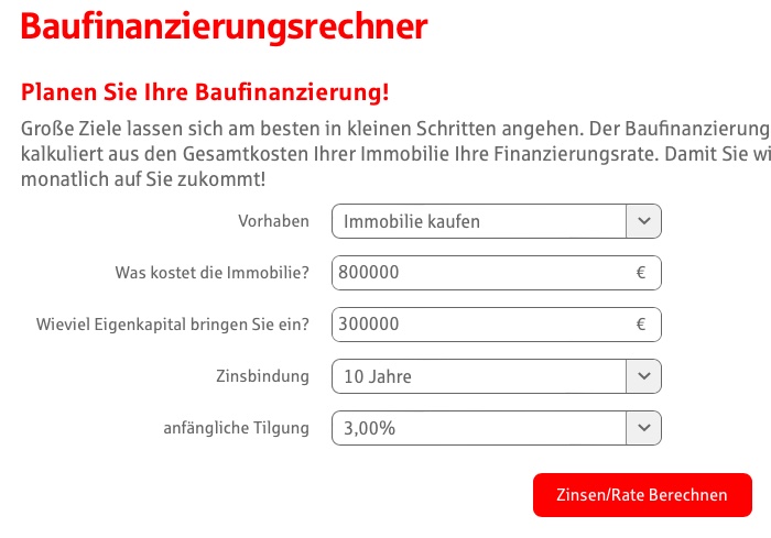 Sparkasse Bodensee mortgage calculator